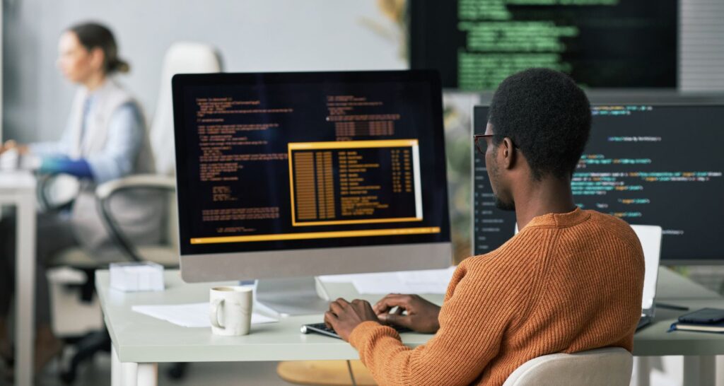web app security testing - browser with code overlay