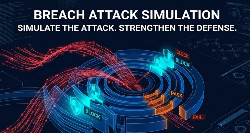 Breach Attack Simulation Service - automated attack abstract