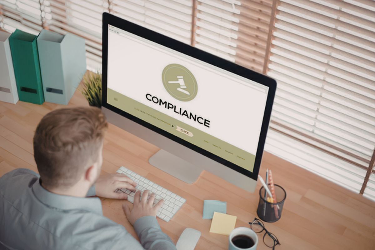 dpdp consultants in bangalore - compliance checklist and dashboard on a laptop screen